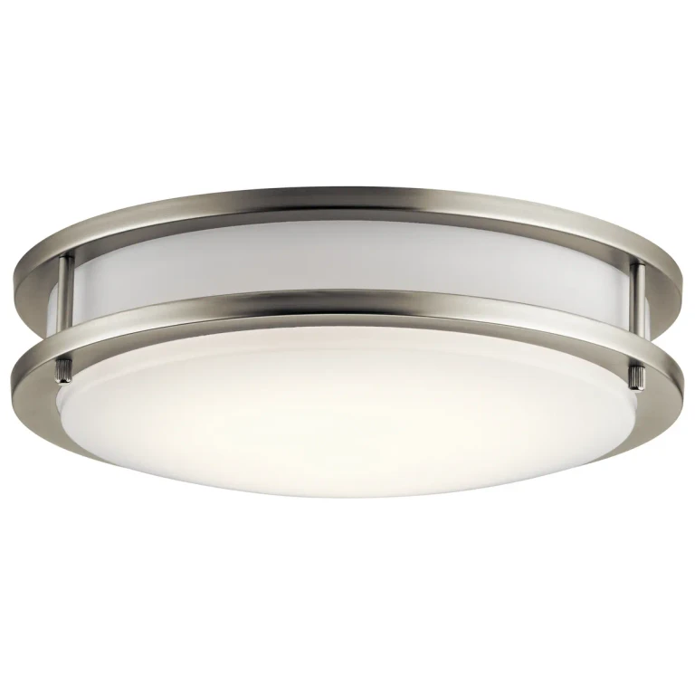 Brushed Nickel LED Flush Mount