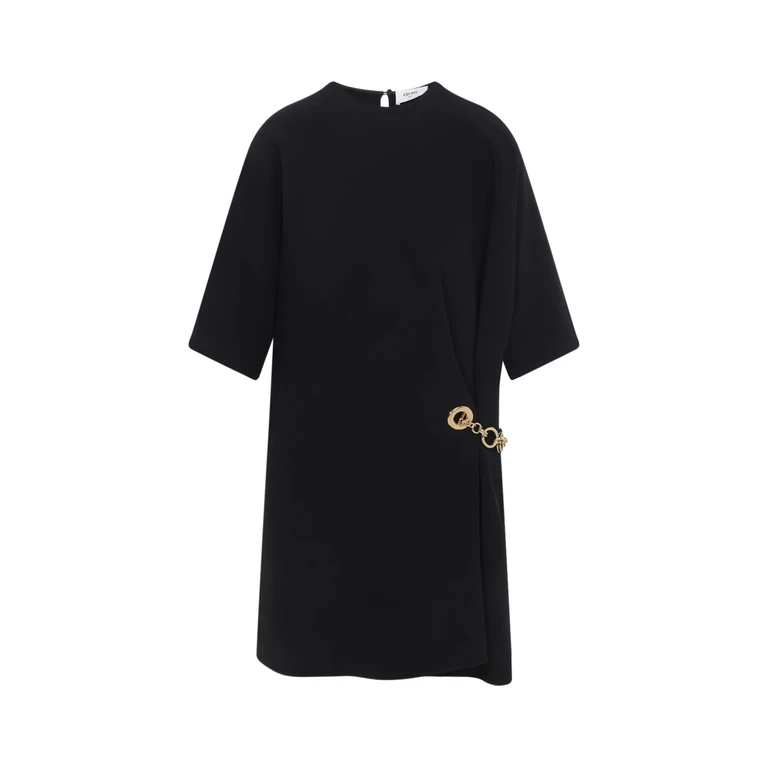 Celine Viscose Midi Dress Black - Women