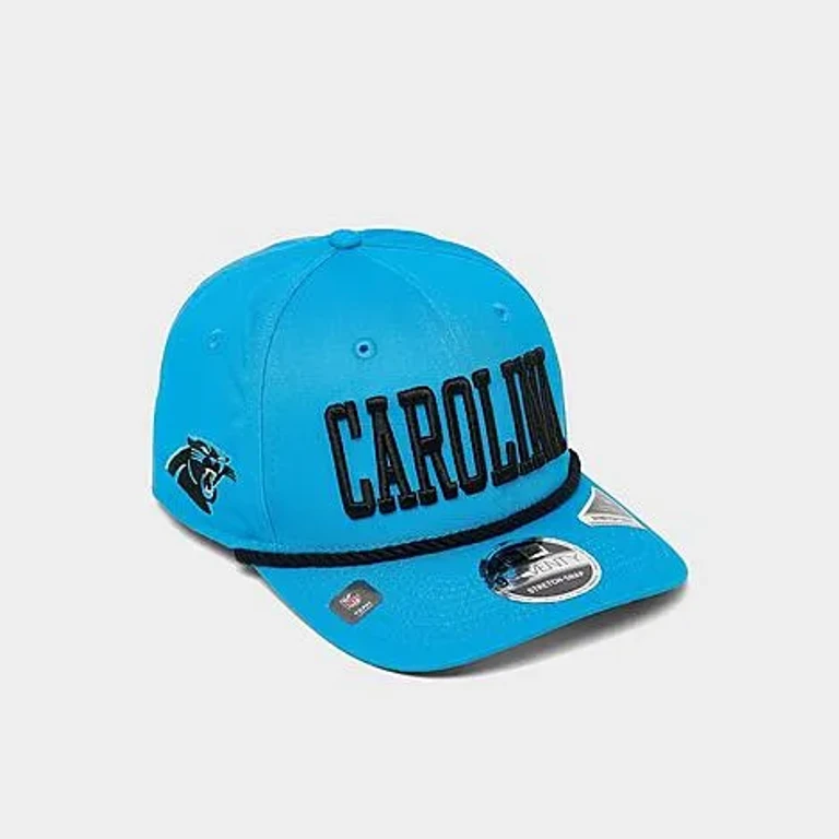 New Era Carolina Panthers NFL 9SEVENTY Stretch-Snap Snapback Hat in Blue/Black