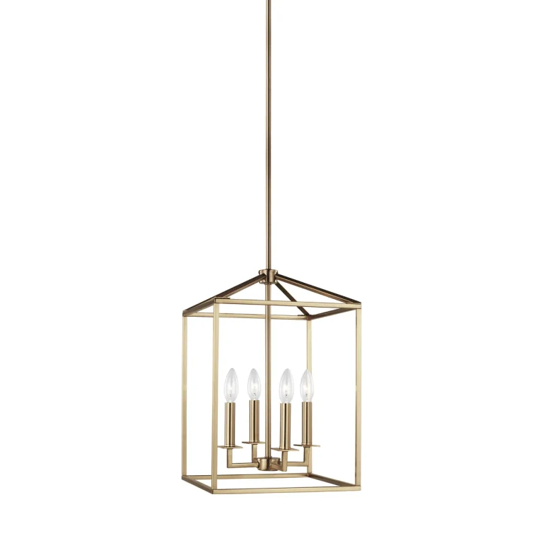 Perryton 4-Light Foyer Light in Satin Brass