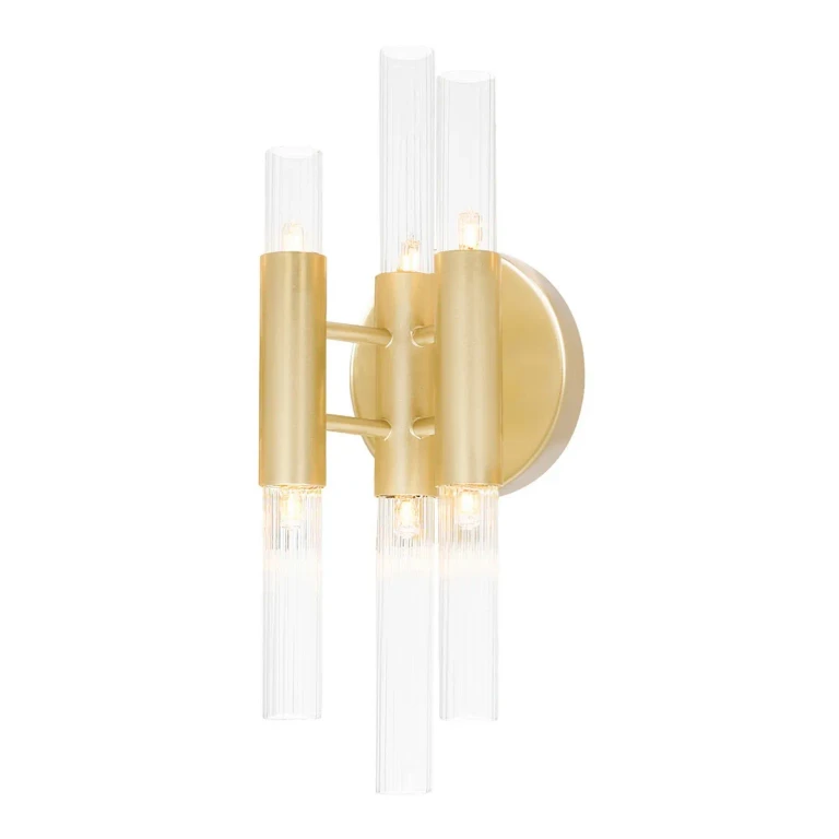 Satin Gold LED Wall Sconce from the Orgue Collection
