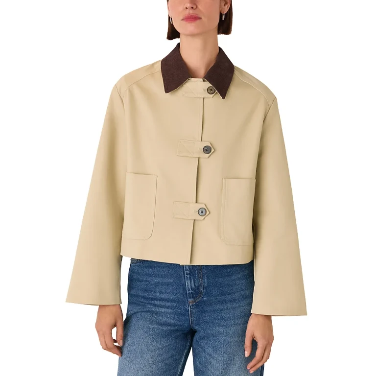 Whistles Cord Collar Worker Jacket