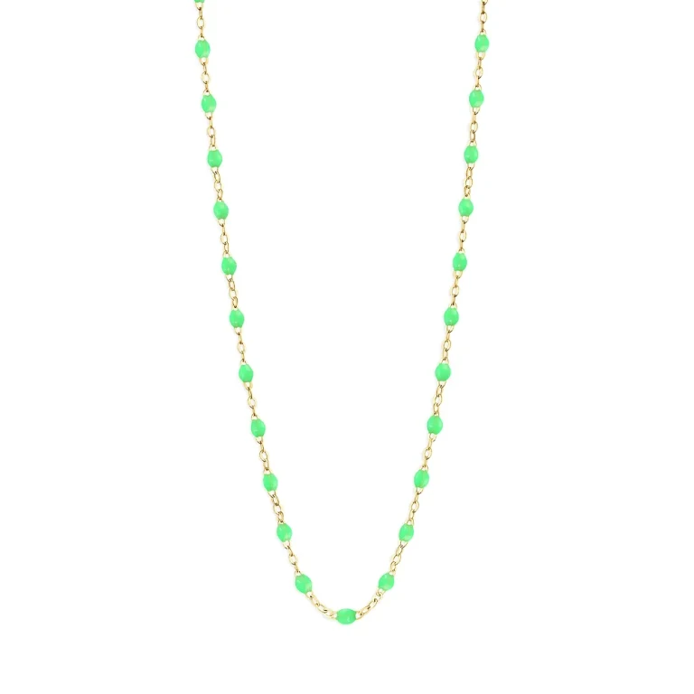 Gigi Clozeau 18K Yellow Gold Classic Gigi Resin Bead Collar Necklace, 16.5