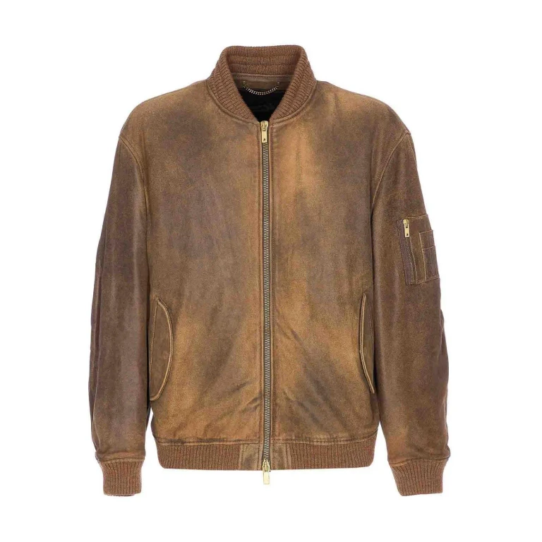 Blouson Bomber en cuir Golden Goose