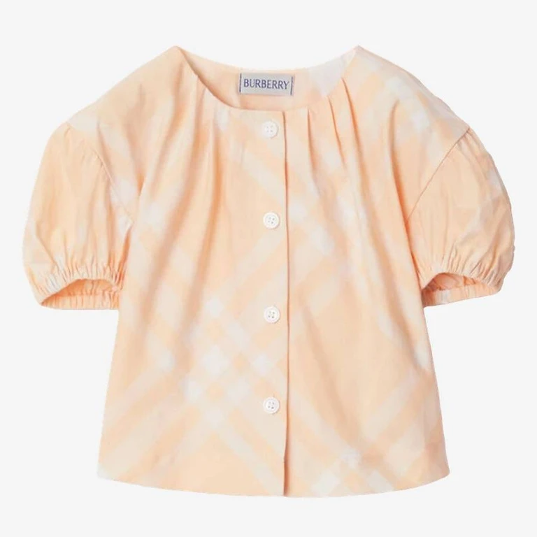 Burberry Toddler Sheryl Check Cotton Blouse