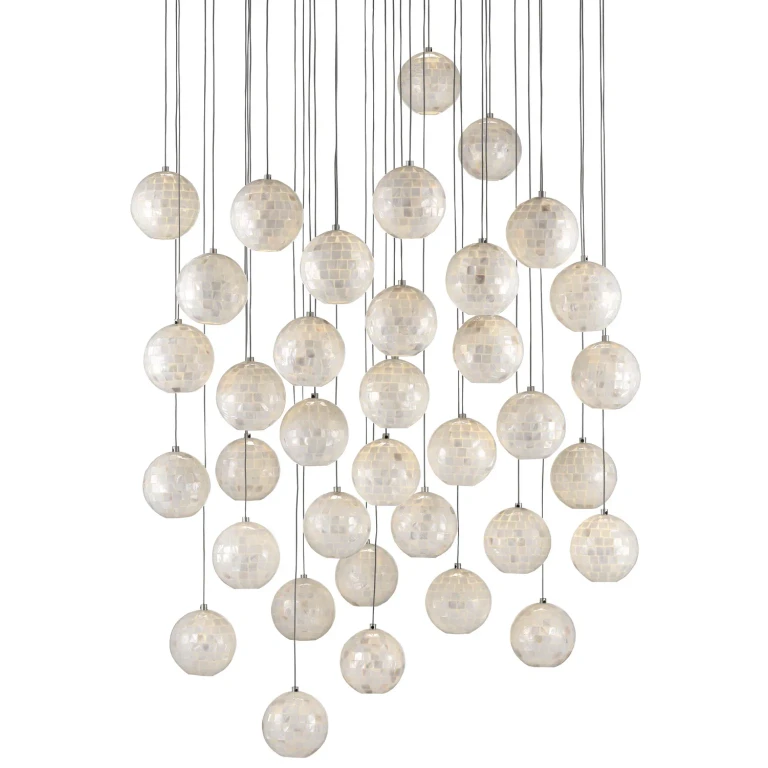 Pearl 36 Light Pendant from the Finhorn Collection