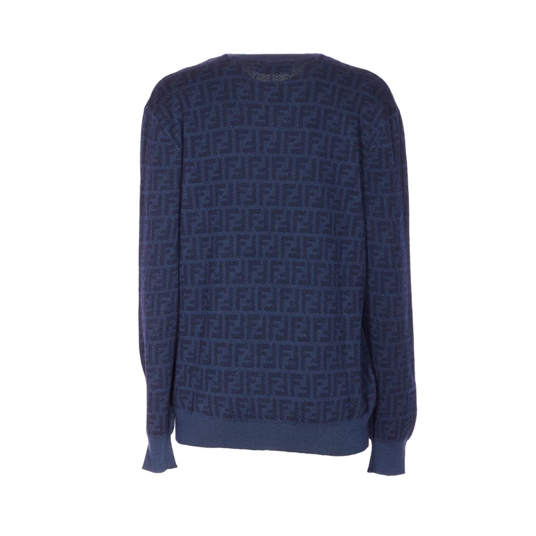 Fendi Sweaters Blue Wool - Women