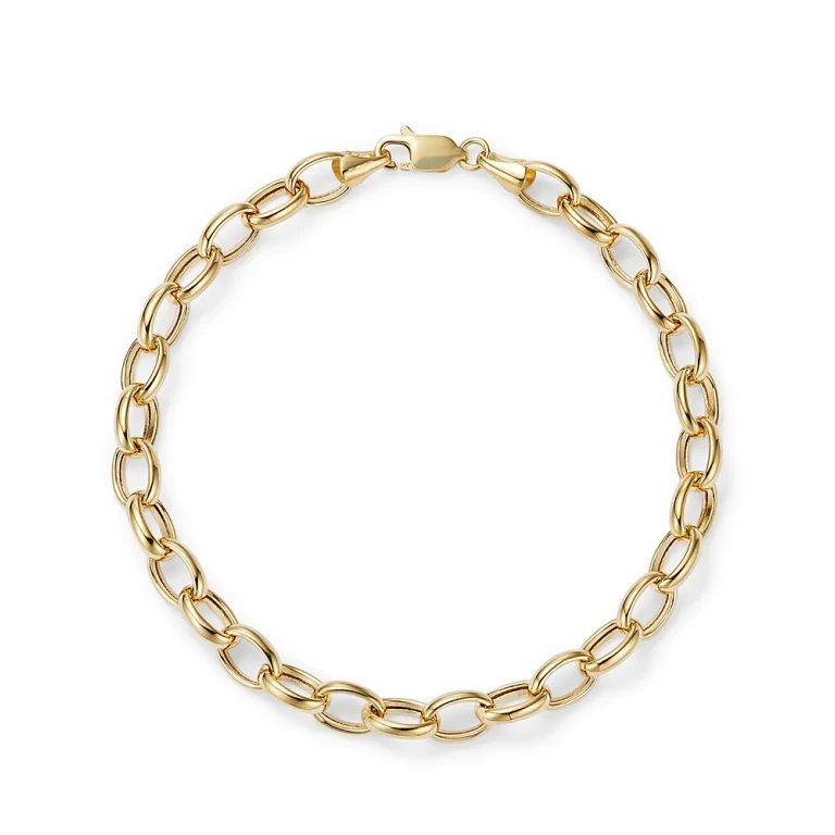 Medium Link Chain Bracelet in 14K Yellow Gold