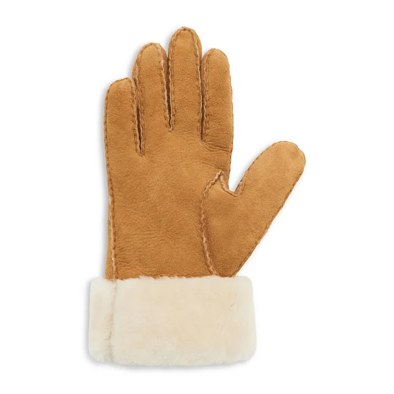 Fantine Shearling Cuff Leather Gloves