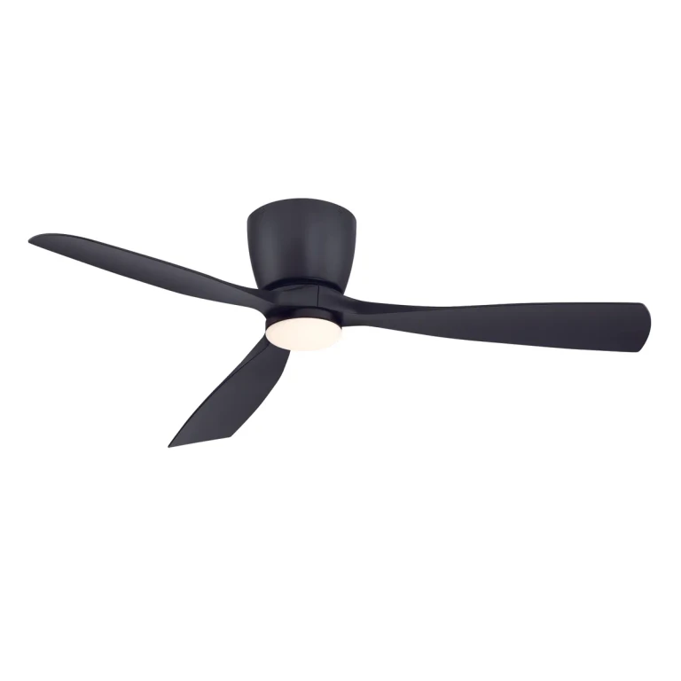 Fanimation Klinch 52" LED Indoor Ceiling Fan in Black with Opal Frosted Glass