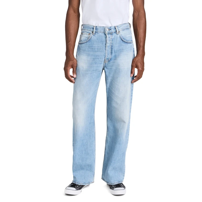 Acne Studios 2021 宽松版型浅蓝色牛仔裤