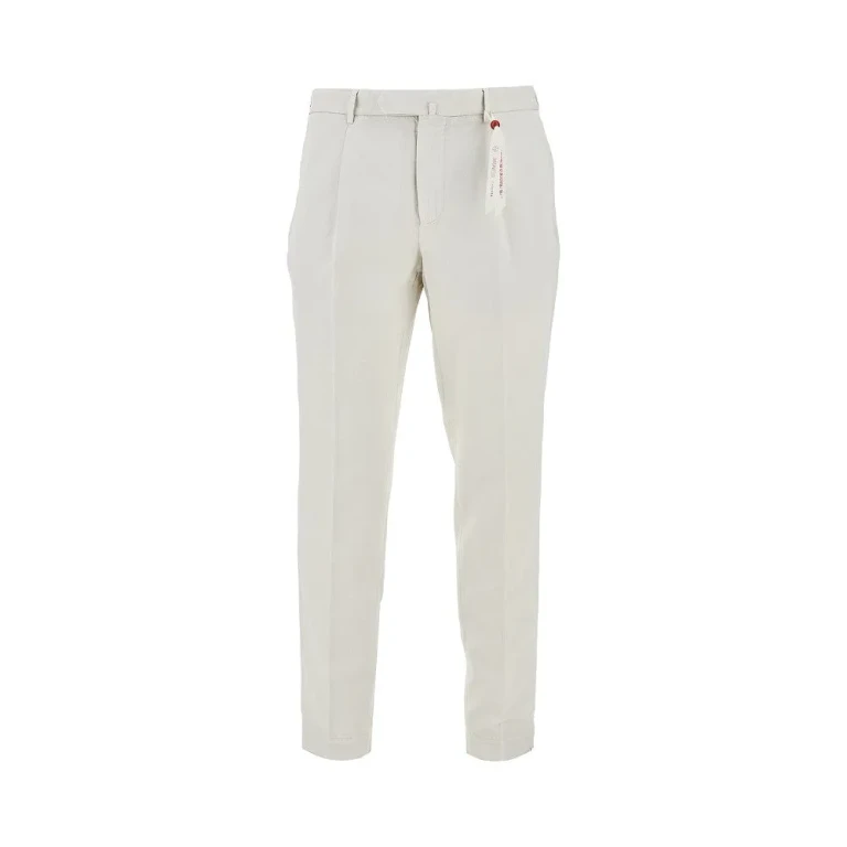SANTANIELLO Stretch twill 'Arechi' trousers Man 46