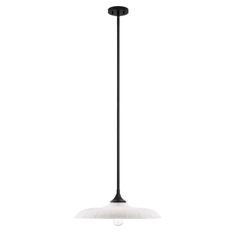 Hadley 1-Light Pendant in Matte Black