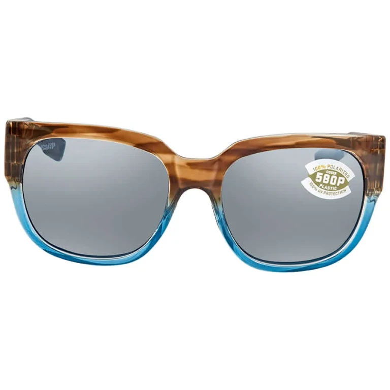 Costa Del Mar WATERWOMAN Gray Silver Mirror Polarized Polycarbonate Ladies Sunglasses WTW 251 OSGP 55