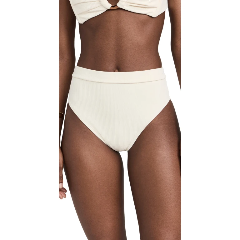 Montce Paulina Bikini Bottoms Cream Rib XS