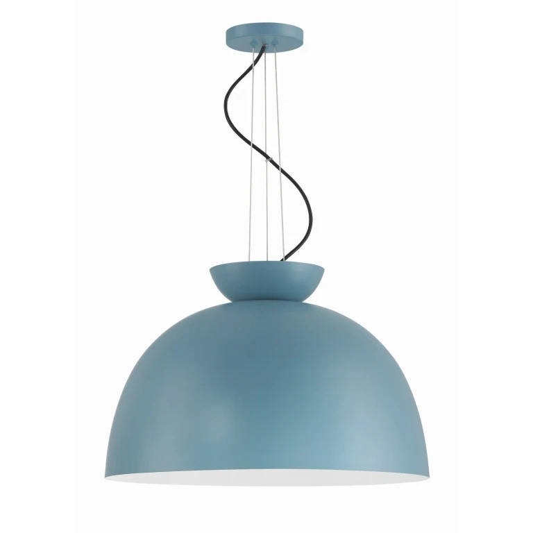 Dusty Blue One Light Pendant from the Ventura Dome Collection