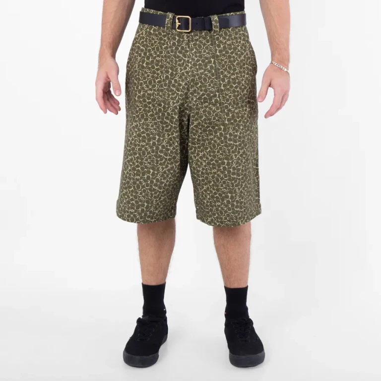 Maison Kitsune Floral Print Bermuda Shorts