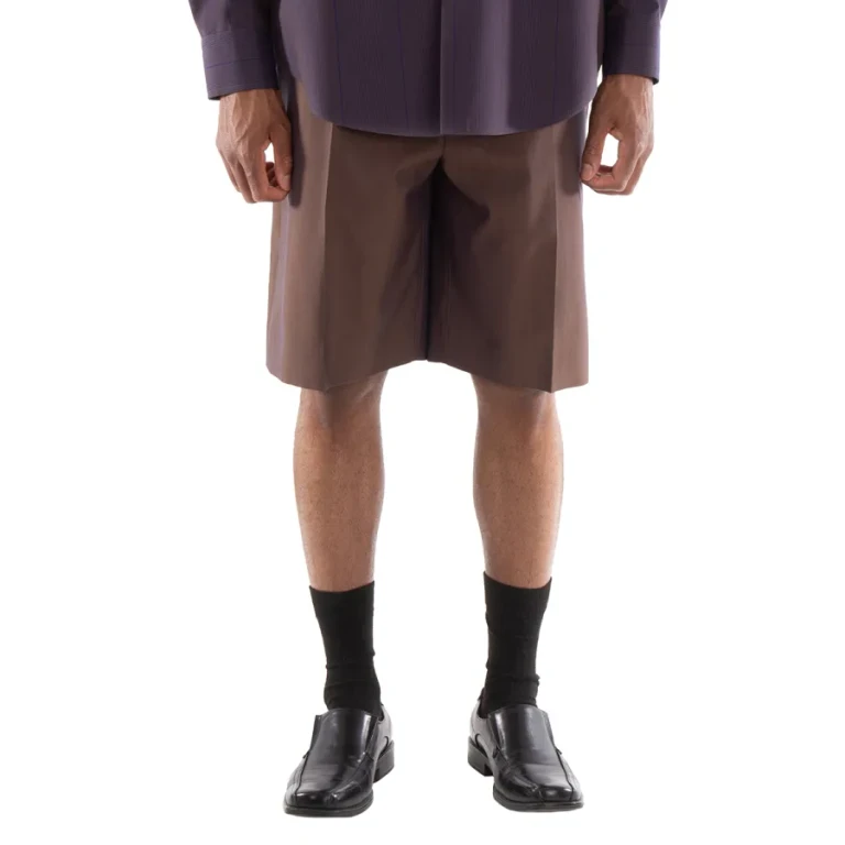 Burberry Knee Length Pleated Shorts