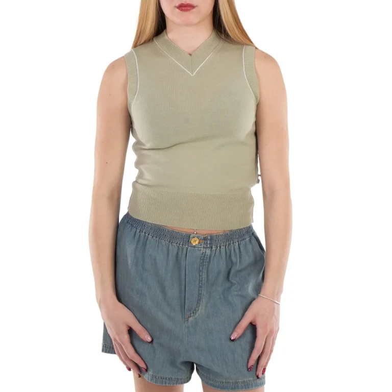 MM6 Piped-Trim Wool-Blend Vest