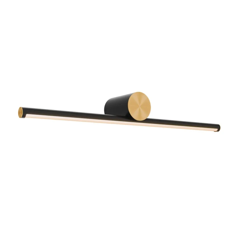 Black Gold Bathroom Vanity Light from the Balance Collection