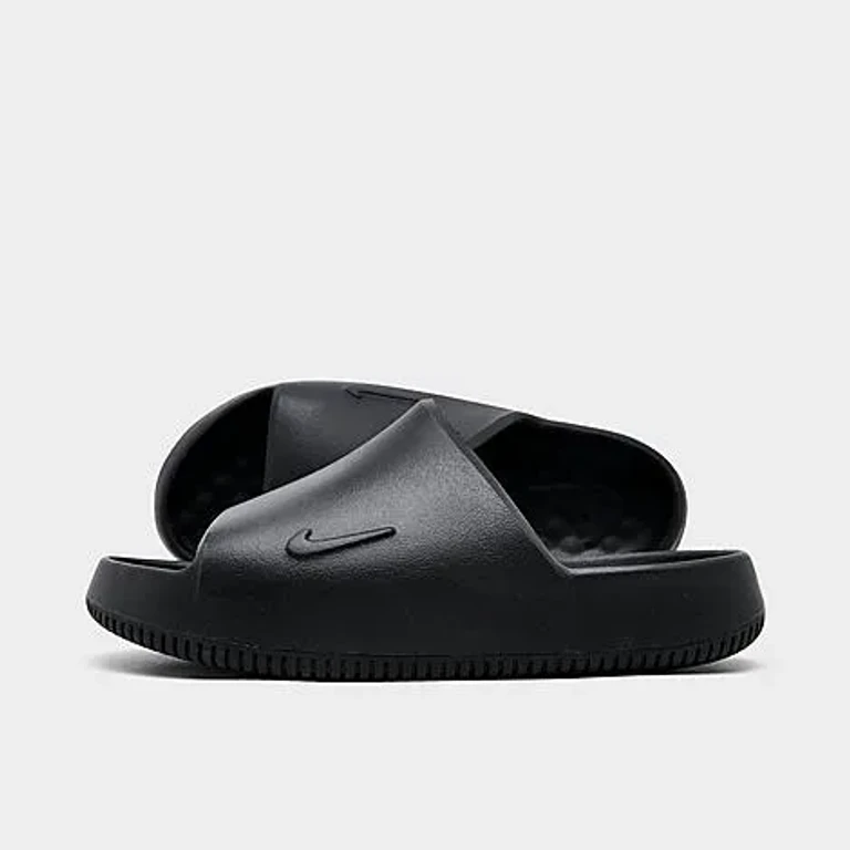Nike Big Kids Calm Slide Sandals in Black Size: 4.0