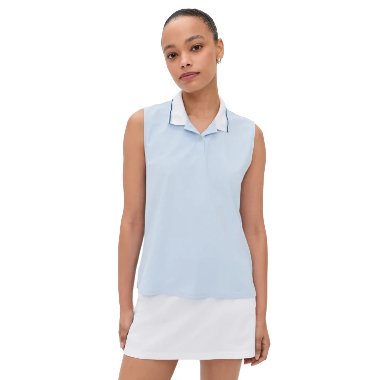 Adidas Golf Beyond Twistknit Polo Shirt Crystal Sky XL