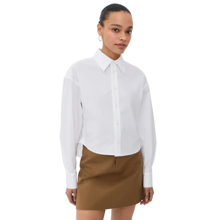 Tegan Button Down White M