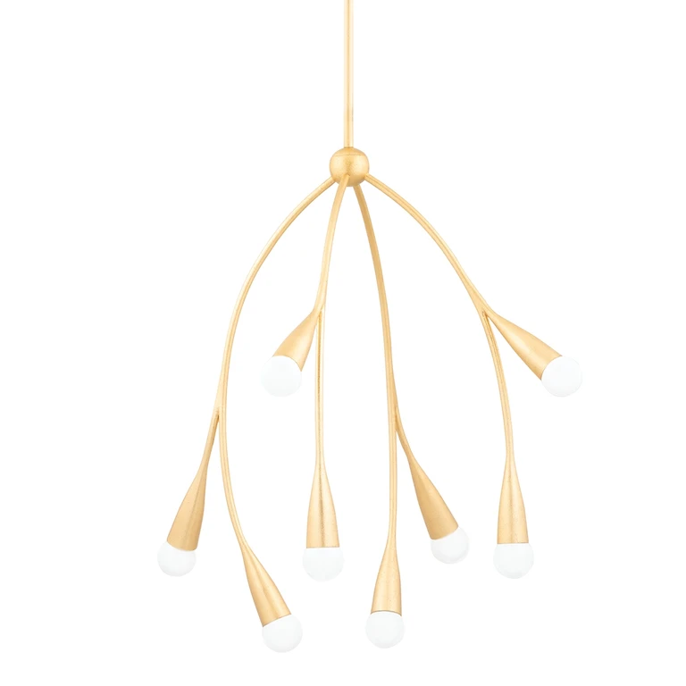 Gold Leaf Chandelier from the Elsa Collection