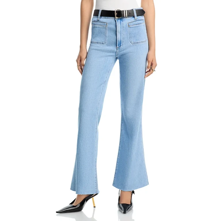 Paige Marlow Skimmer Flared Jeans in Jaunt