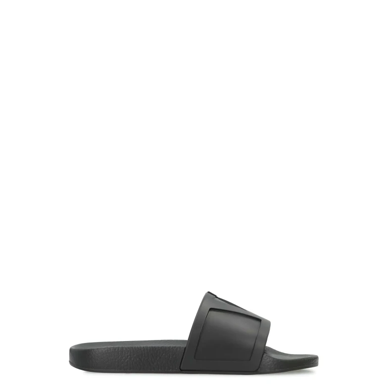 VALENTINO GARAVANI Coolside Rubber Slide Sandals with VLogo Signature (S0J93MYC0NO)
