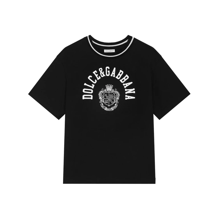 Dolce & Gabbana Kids T-shirt Manica Corta Black
