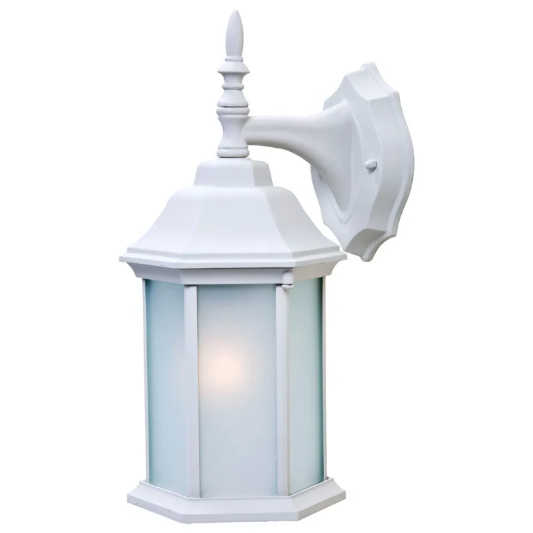 Textured White One Light Wall Sconce from the Craftsman 2 Collection
