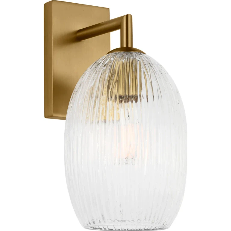 Burnished Brass Wall Sconce from the Serafina Collection