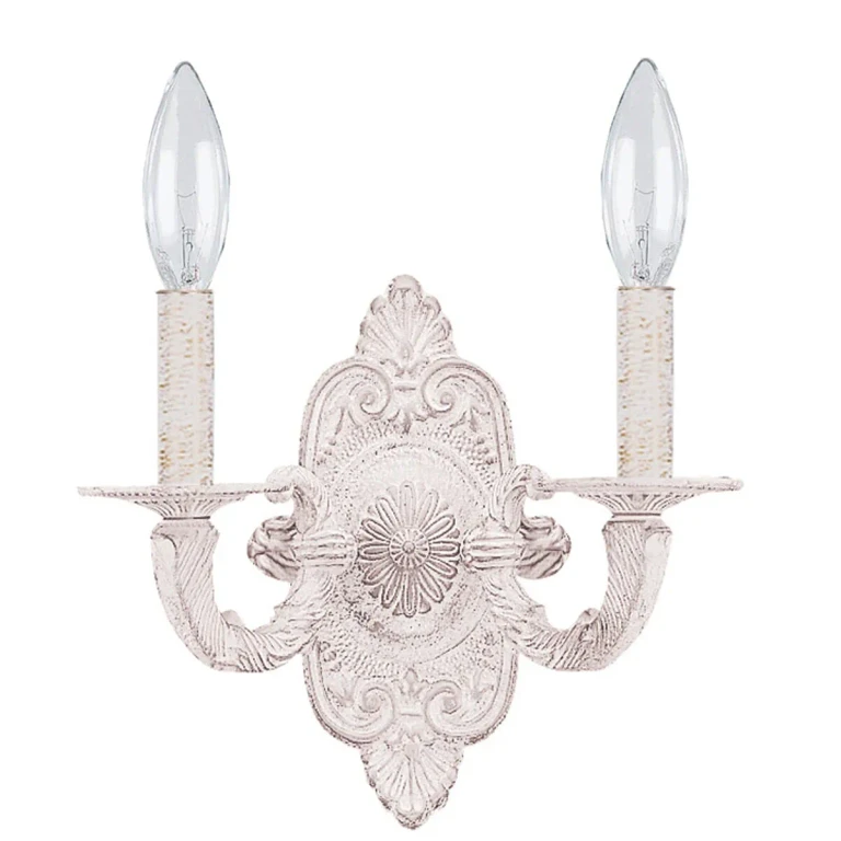 Paris Market 2-Light 10" Wall Sconce in Antique White