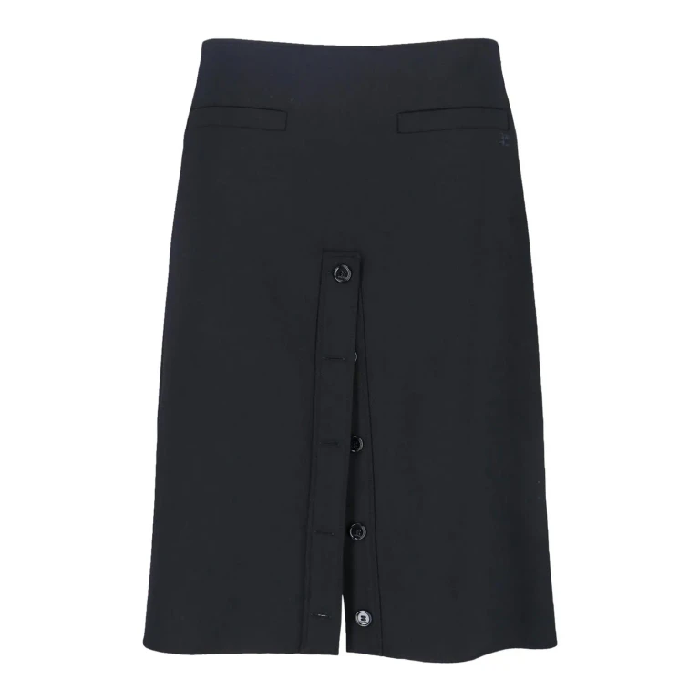 Courreges Jupe Midi - Noir
