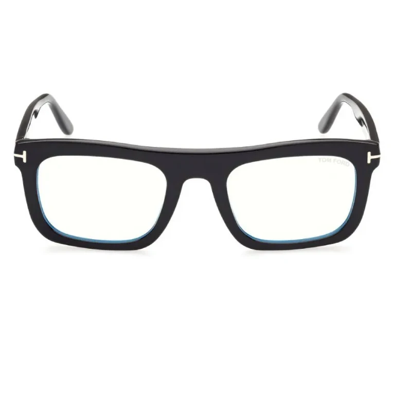 Tom Ford Blue Light Block Square Mens Eyeglasses FT5757-B 001 52