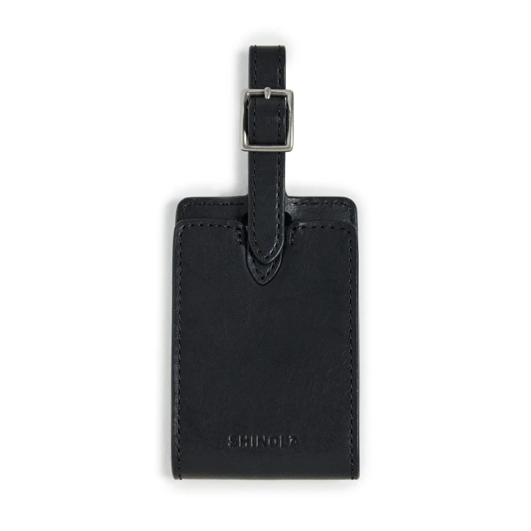 Shinola Leather Luggage ID Tag Tan One Size