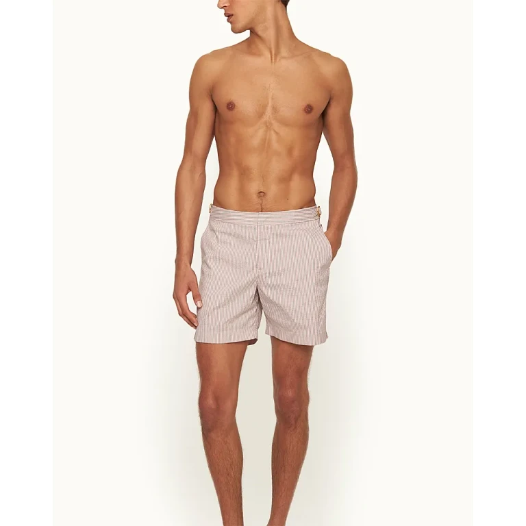 Orlebar Brown Bulldog Classic Stripe 6 Swim Trunks