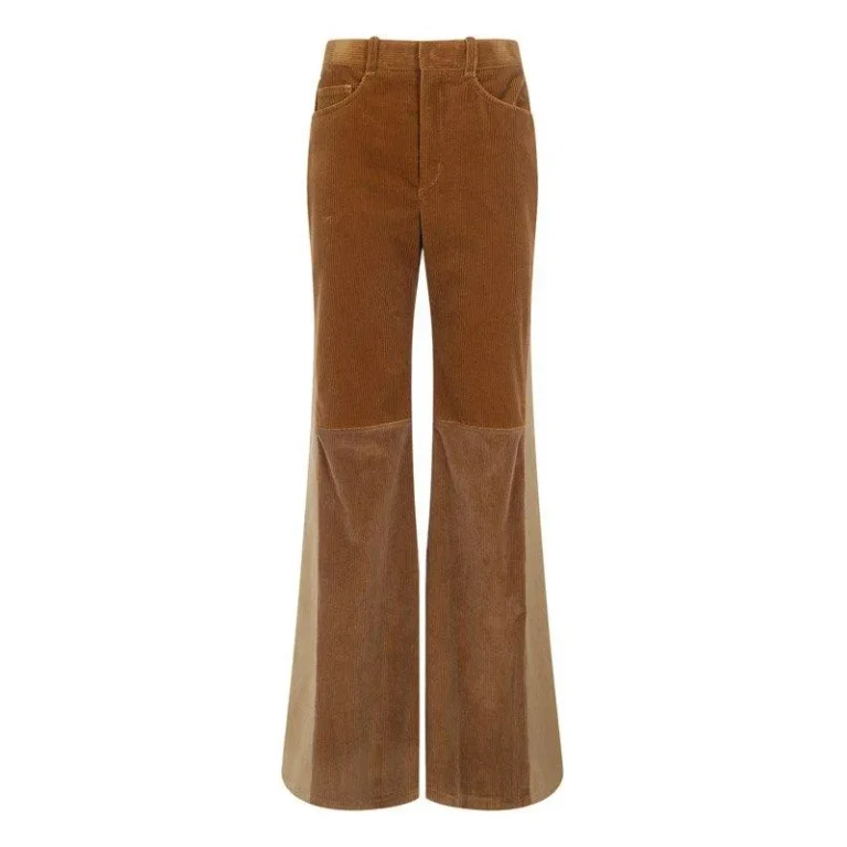 Calças Flare Patchwork Chloé