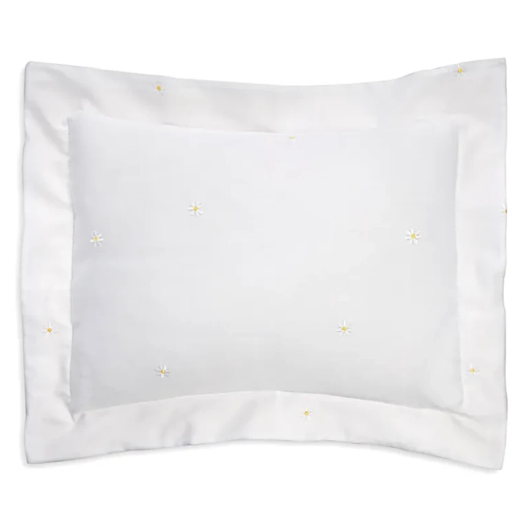Daisy Embroidered Blanc Sham, Boudoir