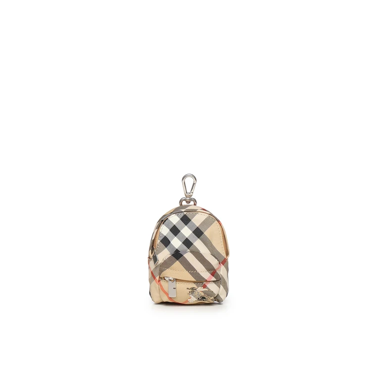 Burberry Keychains Beige, Sand Polyester Polyurethane - Men