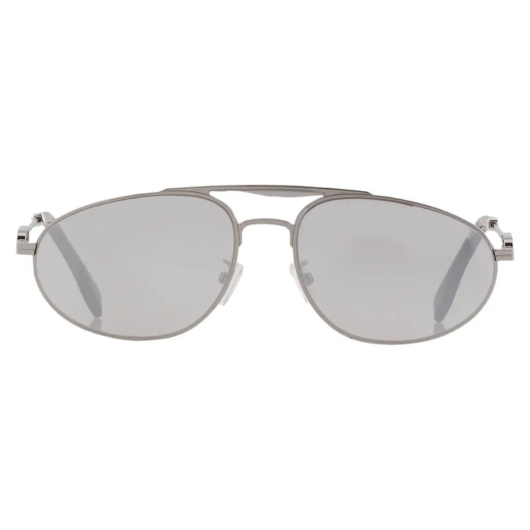 Fendi Smoke Mirror Pilot Mens Sunglasses FE40072U 14C 57