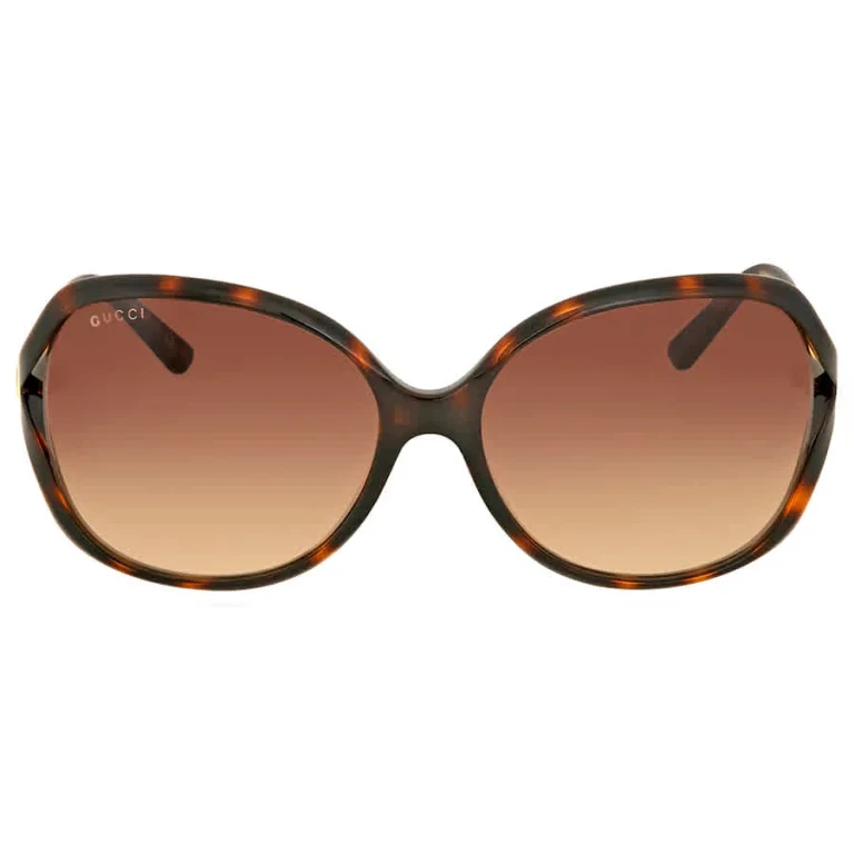 Gucci Brown Butterfly Ladies Sunglasses GG0076S 003 60