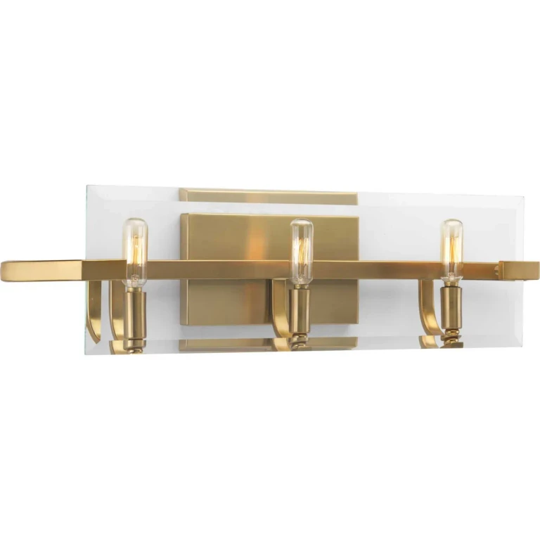 Brushed Bronze Three Light Bath from the Cahill Collection