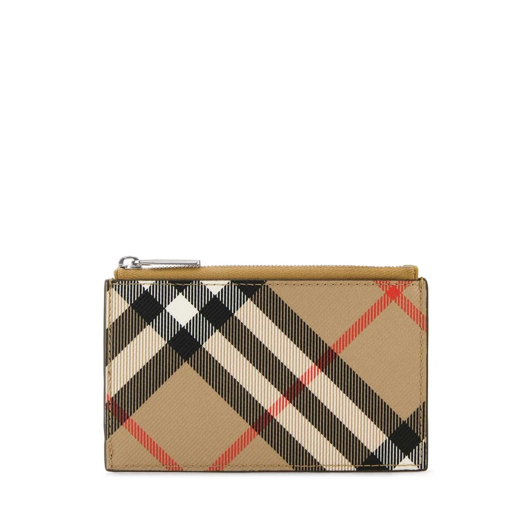 Burberry Printed Canvas Check Card Holder