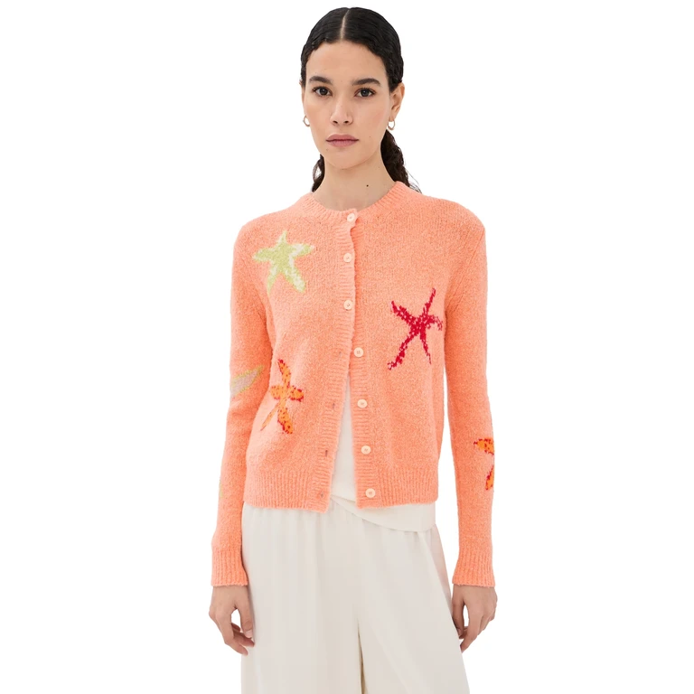 Bernadette Starfish Cardigan Starfish/Coral M