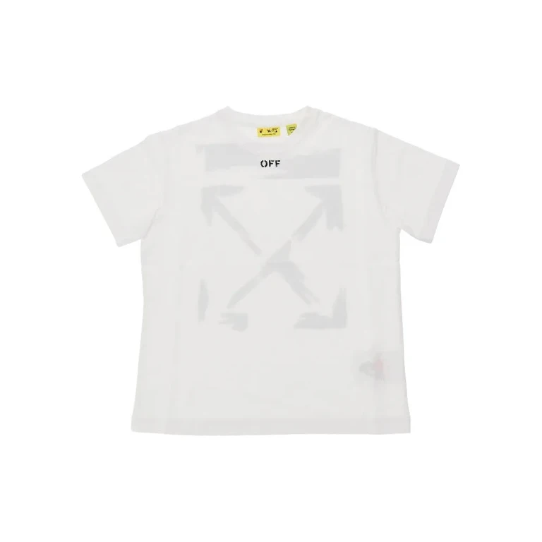 OFF WHITE Cotton T-shirt with 'Arrow Paint' print Kids 6Y