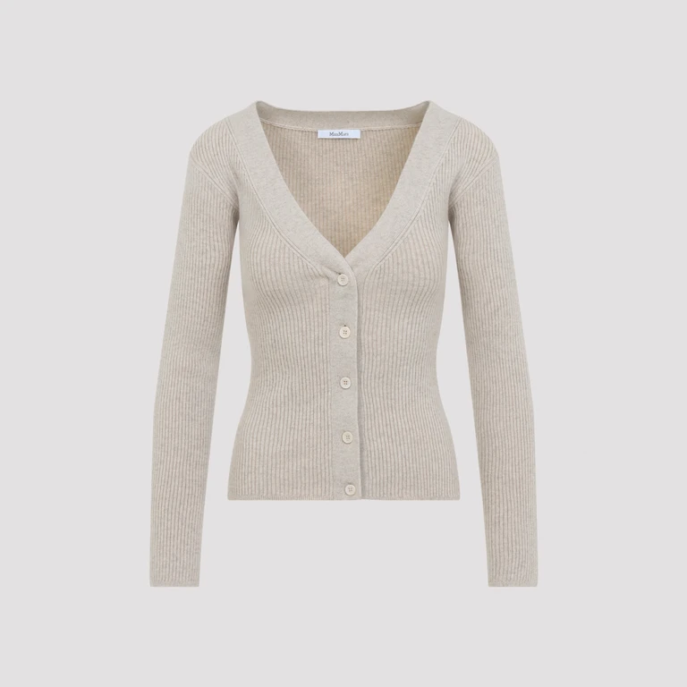Max Mara Gioiosa Nude & Neutrals Lana Maglia - Women