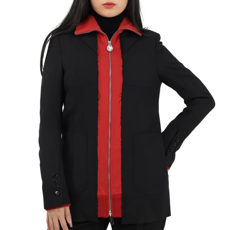 Burberry Ladies Track Top Detail Tailored Jacket