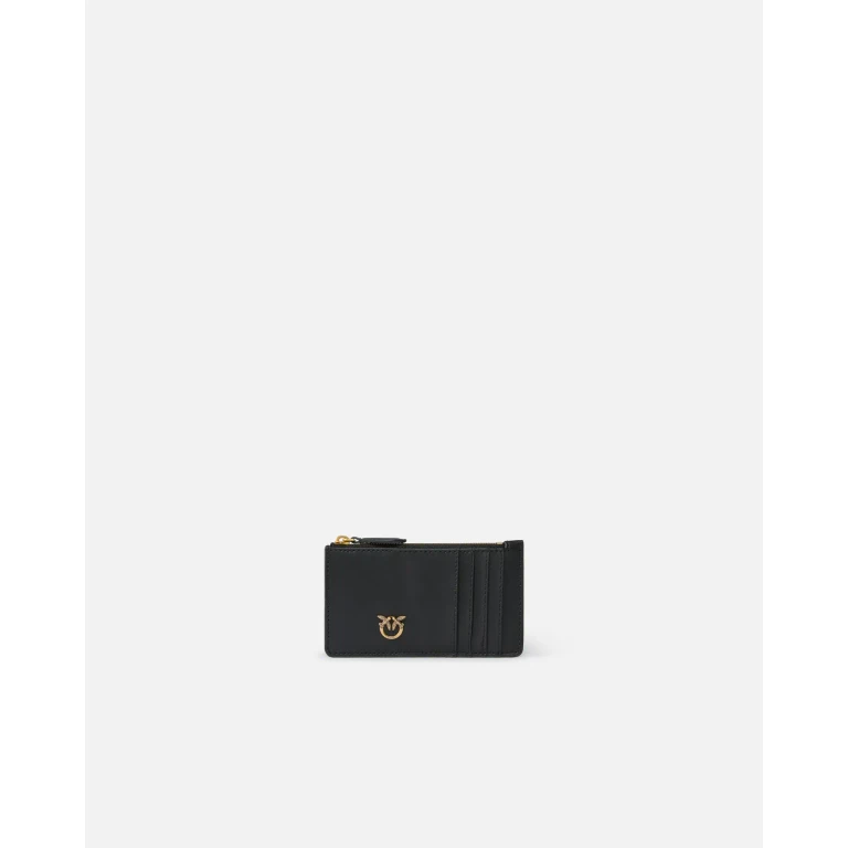 Pinko - Porte-cartes zippé à motif en chevrons